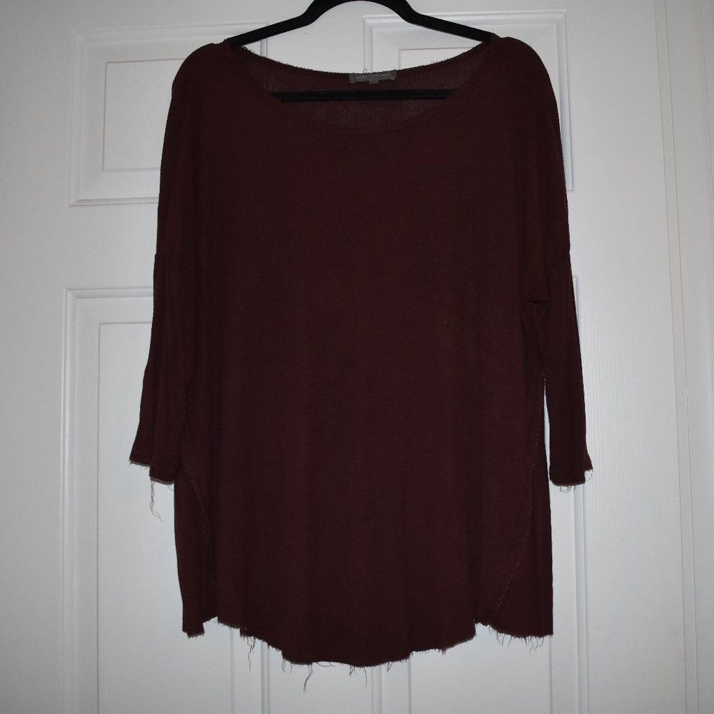 AEO/Don't Ask Why Ribbed, Distressed Top | Size OS